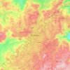 Butembo topographic map, elevation, terrain