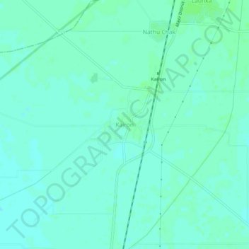 Kairon topographic map, elevation, terrain