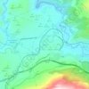 Plines topographic map, elevation, terrain