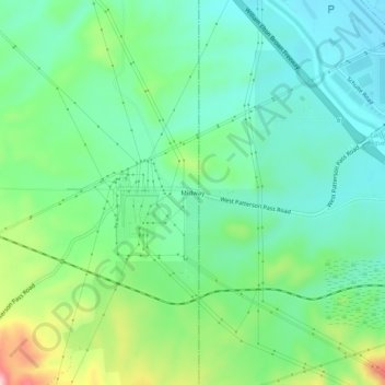 Midway topographic map, elevation, terrain