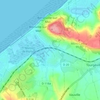 Lieu Malet topographic map, elevation, terrain