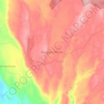 Ronggur Nihuta topographic map, elevation, terrain