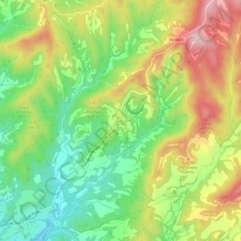 Gaià topographic map, elevation, terrain
