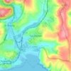 Tywardreath topographic map, elevation, terrain
