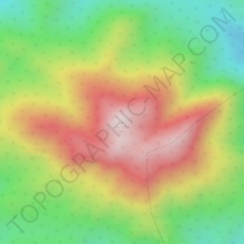 Gunung Tebu topographic map, elevation, terrain