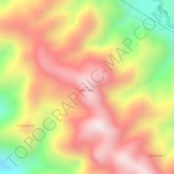 Bulu Taba topographic map, elevation, terrain