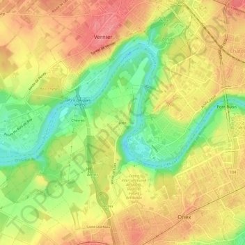 Loëx topographic map, elevation, terrain