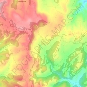 Su topographic map, elevation, terrain