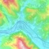 Le Sieci topographic map, elevation, terrain