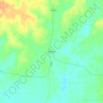 Boxelder topographic map, elevation, terrain