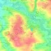 Keraguen topographic map, elevation, terrain