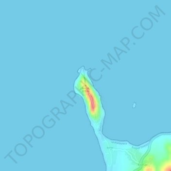 korlai topographic map, elevation, terrain
