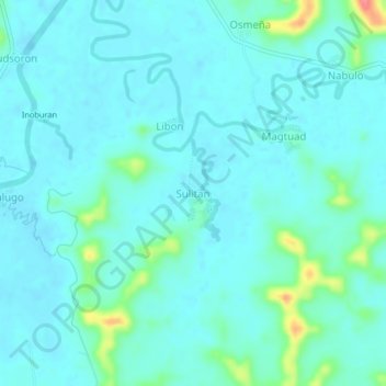 Sulitan topographic map, elevation, terrain