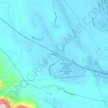 Meadowdale topographic map, elevation, terrain