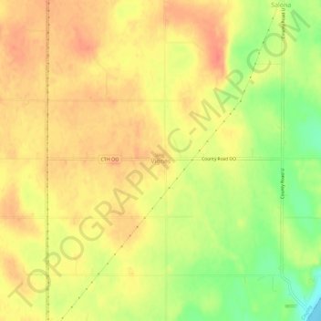 Vignes topographic map, elevation, terrain