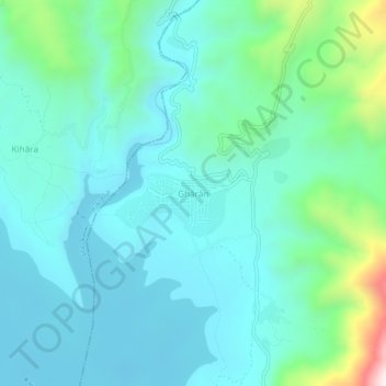 Ghārān topographic map, elevation, terrain