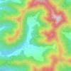 Pyeong-am-ri topographic map, elevation, terrain