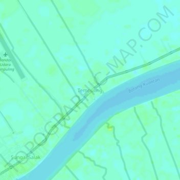 Tempuling topographic map, elevation, terrain