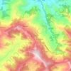 Pauri topographic map, elevation, terrain