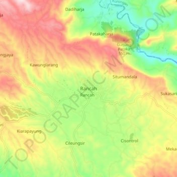 Rancah topographic map, elevation, terrain