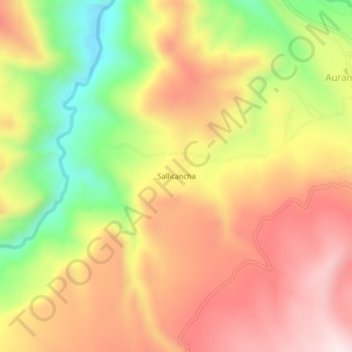Sallicancha topographic map, elevation, terrain