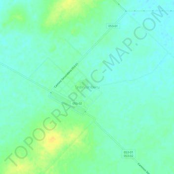 Tedín Uriburu topographic map, elevation, terrain