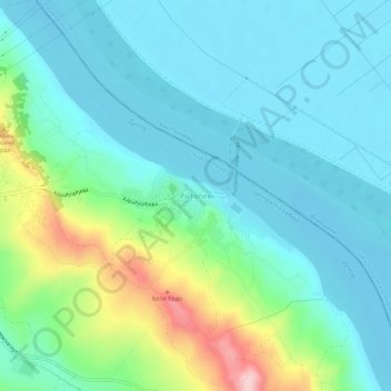 Ritopek topographic map, elevation, terrain