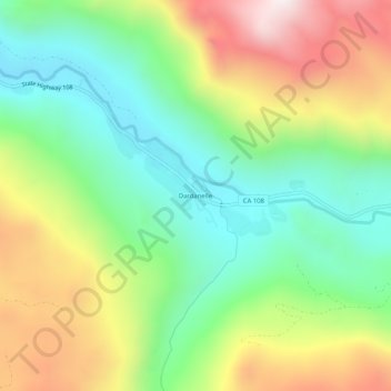 Dardanelle topographic map, elevation, terrain
