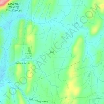 Keith topographic map, elevation, terrain