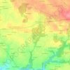 Trébrévan-Izella topographic map, elevation, terrain