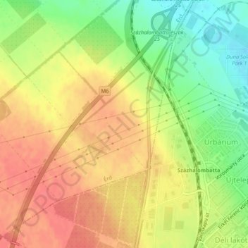 Benta topographic map, elevation, terrain