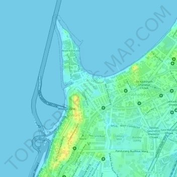 M.I.G Adarsh Nagar topographic map, elevation, terrain