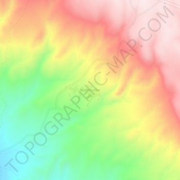Mahmutlar topographic map, elevation, terrain