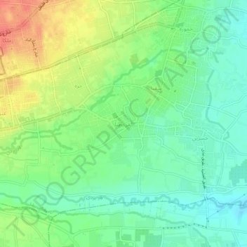 Kafr Batna topographic map, elevation, terrain