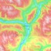 Castlegar topographic map, elevation, terrain