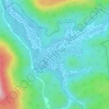 Cranberry Glades topographic map, elevation, terrain