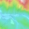 El Caracol topographic map, elevation, terrain