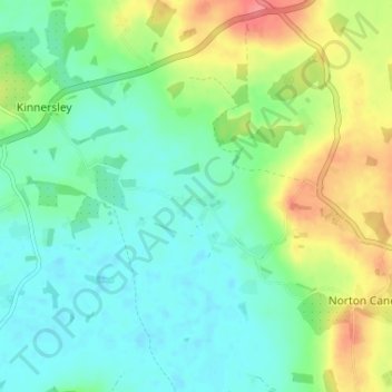 Norton Wood topographic map, elevation, terrain