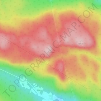 Tuäggen topographic map, elevation, terrain