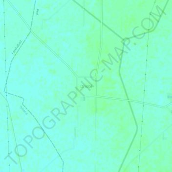 Dhobi topographic map, elevation, terrain