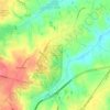 Yadkin Trail topographic map, elevation, terrain