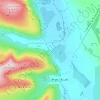 Bowscale topographic map, elevation, terrain