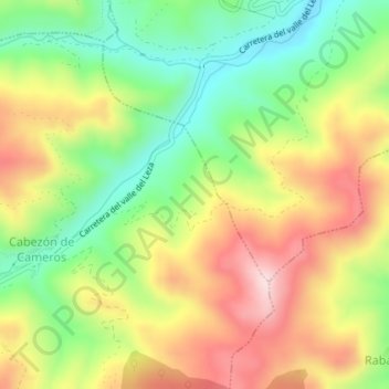 Peña Martín topographic map, elevation, terrain