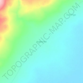 Kafwimbi topographic map, elevation, terrain