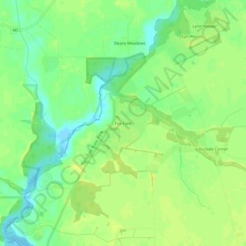Fox Field topographic map, elevation, terrain