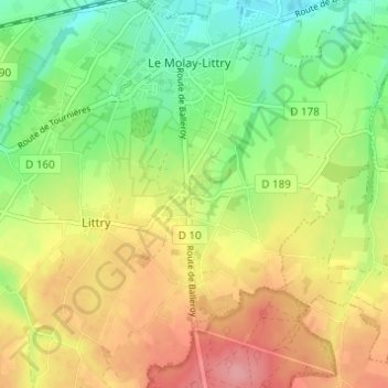 La Planquette topographic map, elevation, terrain
