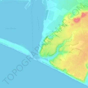 Lake Ferry topographic map, elevation, terrain