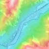 Field topographic map, elevation, terrain