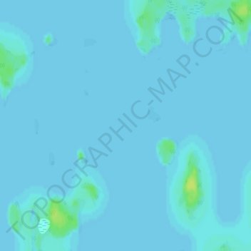 Lac Poutrincourt topographic map, elevation, terrain
