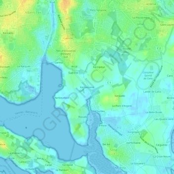 Kerfontaine topographic map, elevation, terrain